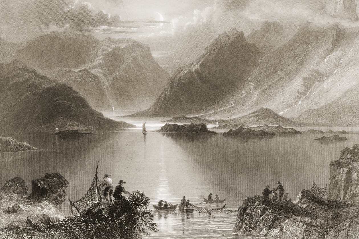 किलारी हार्बर, काउंटी मेयो, आयरलैंड, जार्ज पुण्य, 1860 के दशक के &39;दृश्यों और प्राचीन वस्तुओं&39; से द्वारा विलियम हेनरी बार्टलेट