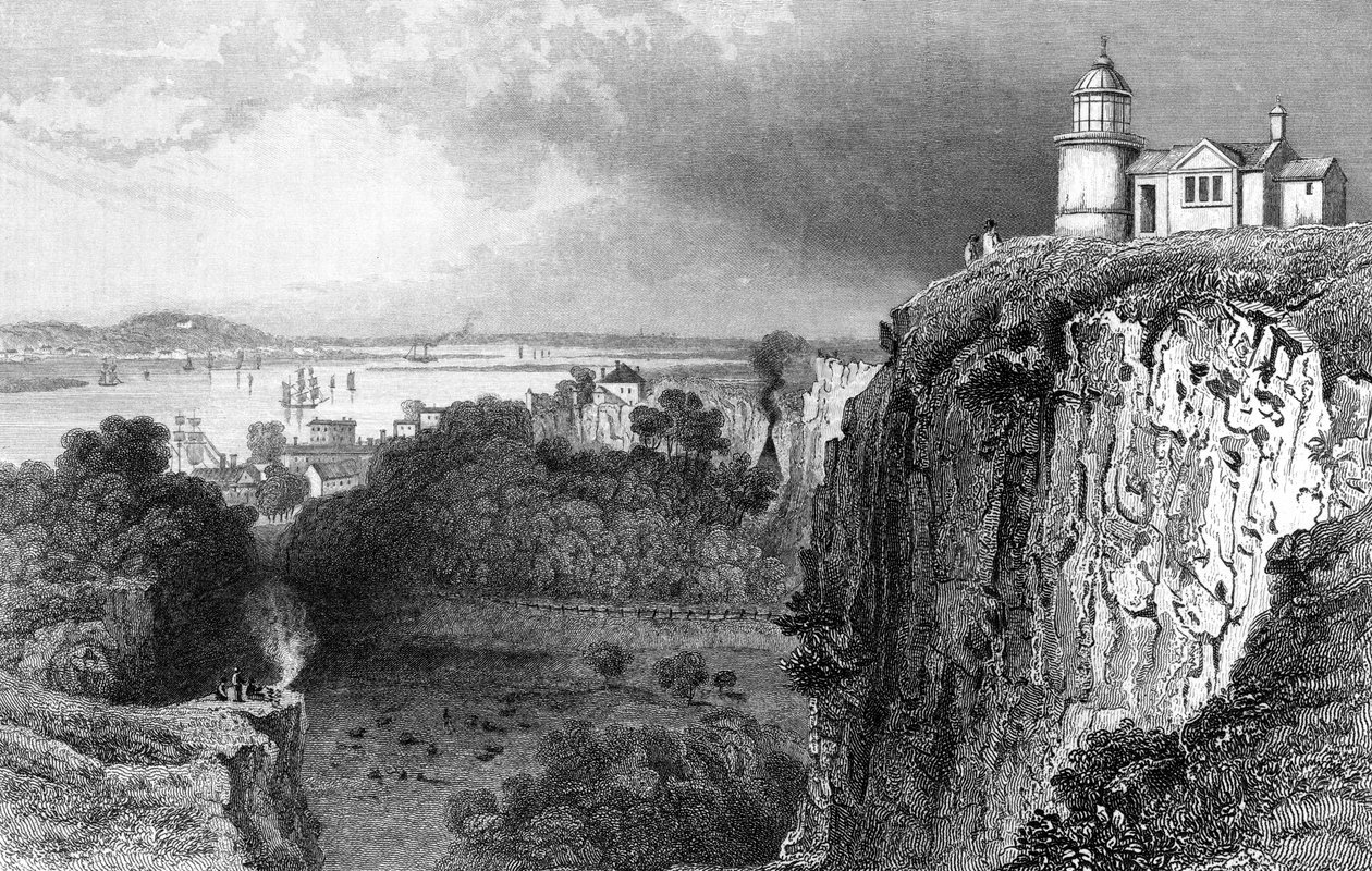 Purfleet, Essex, John Rogers द्वारा उत्कीर्ण, 1832 द्वारा विलियम हेनरी बार्टलेट