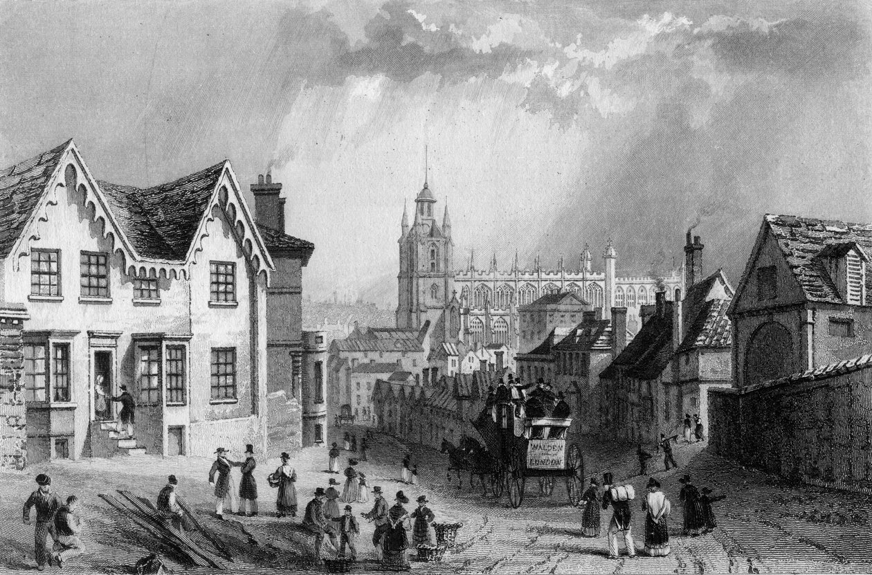केसर वाल्डेन, एसेक्स, चार्ल्स मोत्रम द्वारा उत्कीर्ण, 1832 द्वारा विलियम हेनरी बार्टलेट
