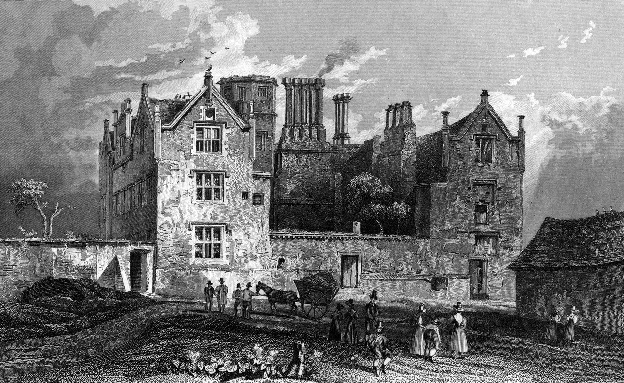 1833 में विलियम वाटकिंस द्वारा उत्कीर्ण बार्किंग के पास ईस्टबरी हाउस का दक्षिण दृश्य द्वारा विलियम हेनरी बार्टलेट