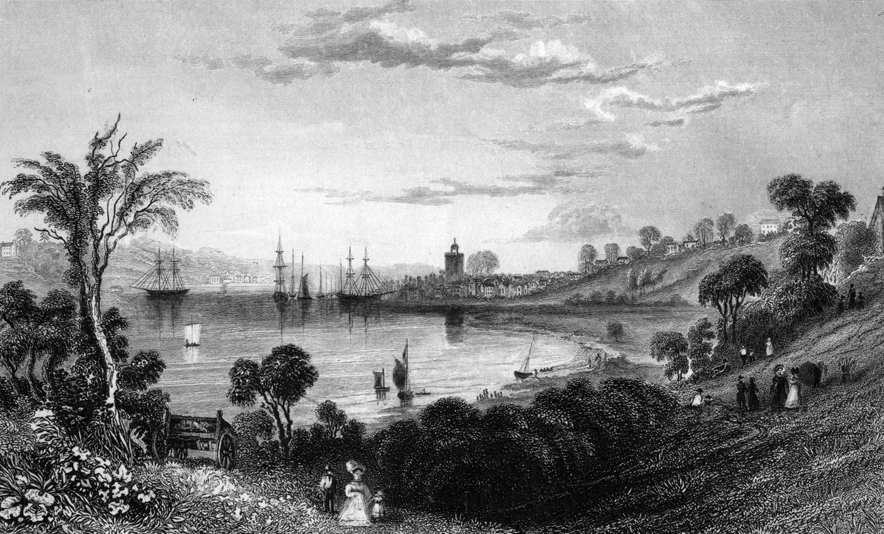 विवेनहो, एसेक्स, जॉन रोजर्स द्वारा उत्कीर्ण, 1832 द्वारा विलियम हेनरी बार्टलेट