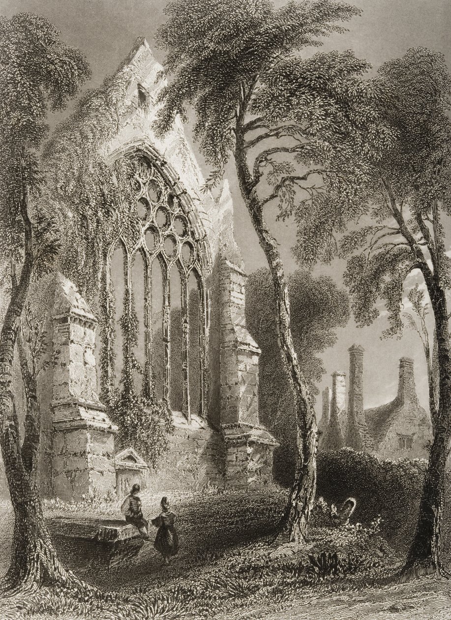 जॉर्ज पुण्य, 1860 के दशक के &39;दृश्यों और प्राचीन वस्तुओं&39; से Youghal Abbey, काउंटी कॉर्क, आयरलैंड द्वारा विलियम हेनरी बार्टलेट