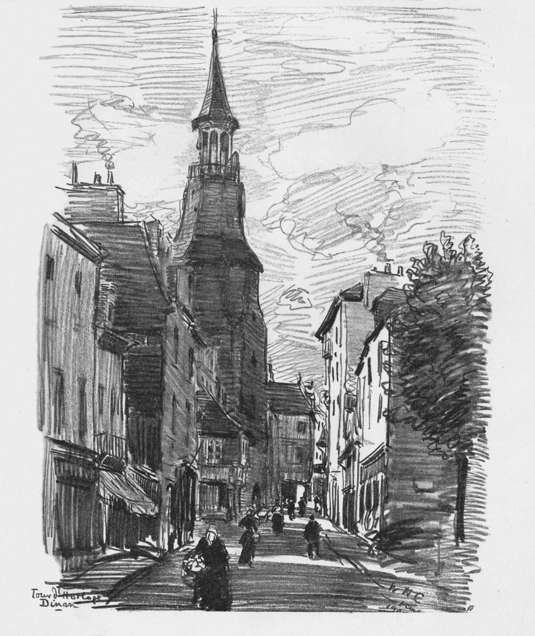 टूर DHorloge, दीनान, c.1907 द्वारा विलियम हेनरी चार्लटन