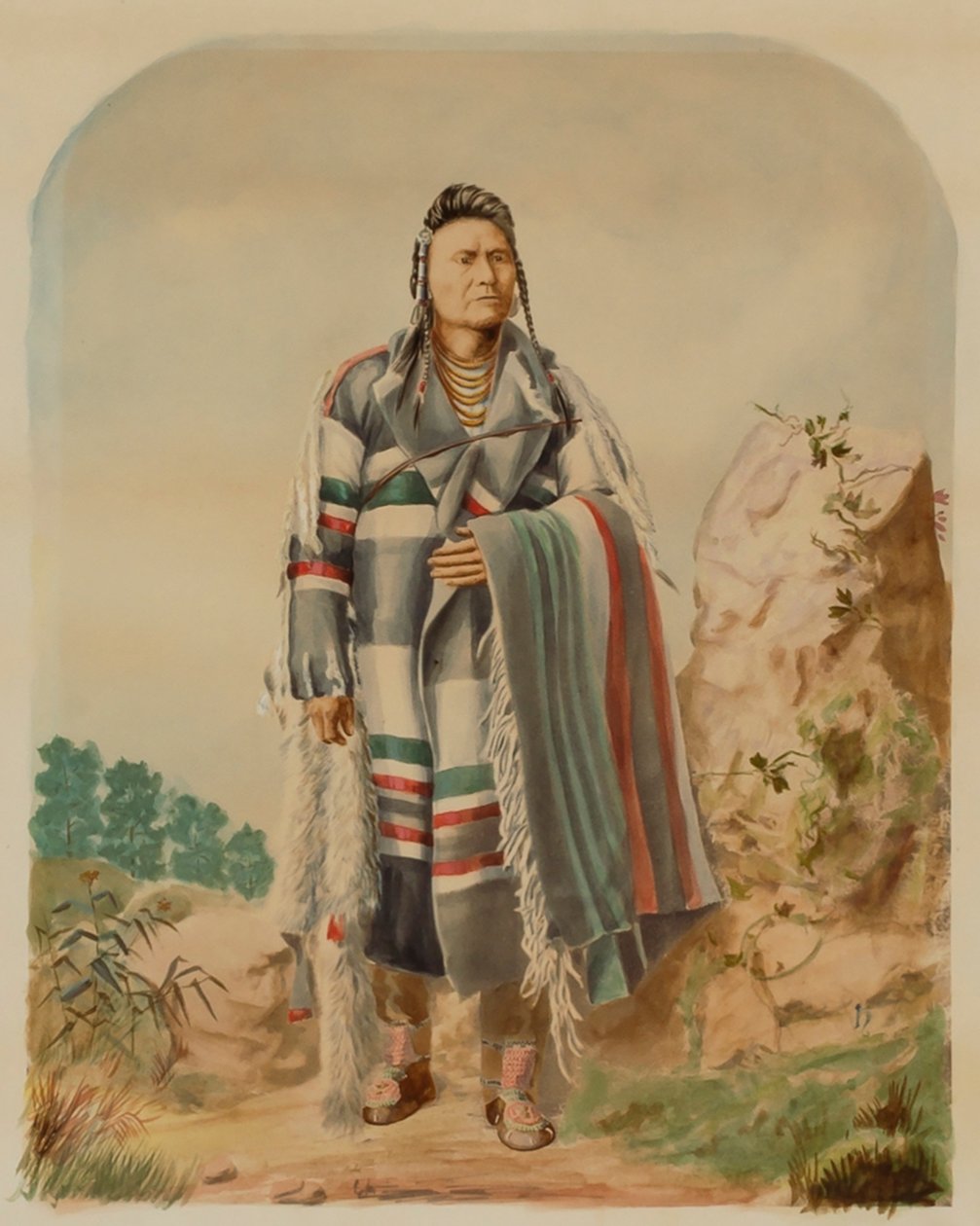 Nez Perce के चीफ जोसेफ, ca. 1880. द्वारा विलियम हेनरी होम्स