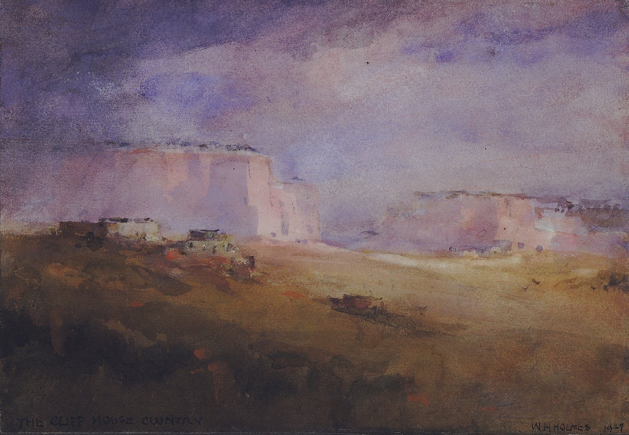 क्लिफ हाउस कंट्री में, 1929। द्वारा विलियम हेनरी होम्स