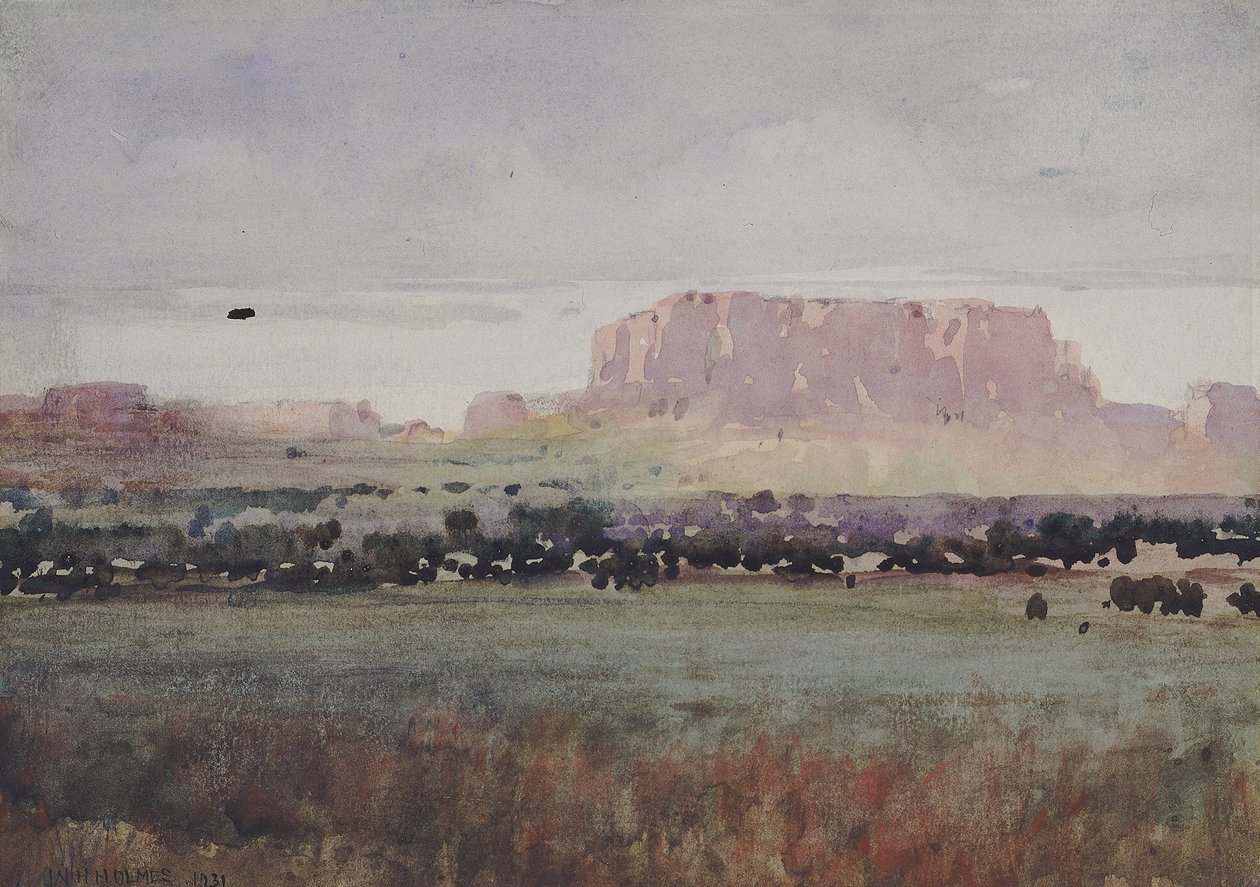 पठार देश में, कोलोराडो, 1931। द्वारा विलियम हेनरी होम्स