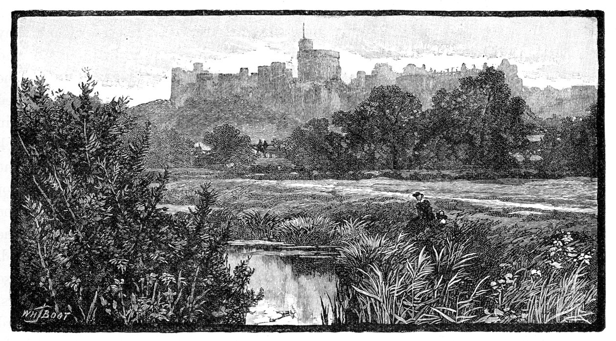 विंडसर कैसल, 1900। द्वारा विलियम हेनरी जेम्स नाव