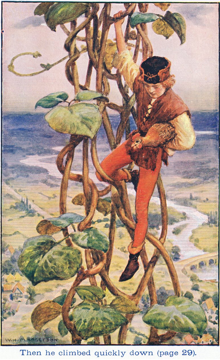 फिर वह चुपचाप, जैक और बीनस्टॉक, 1925 पर चढ़ गया द्वारा विलियम हेनरी मार्गेसन
