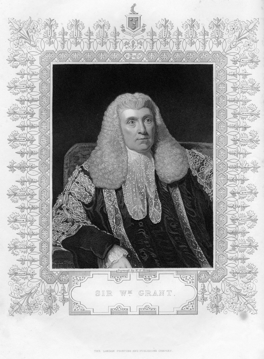 सर विलियम ग्रांट 1752-1832, स्कॉटिश वकील और राजनीतिज्ञ, 19 वीं शताब्दी। द्वारा विलियम हेनरी मोते