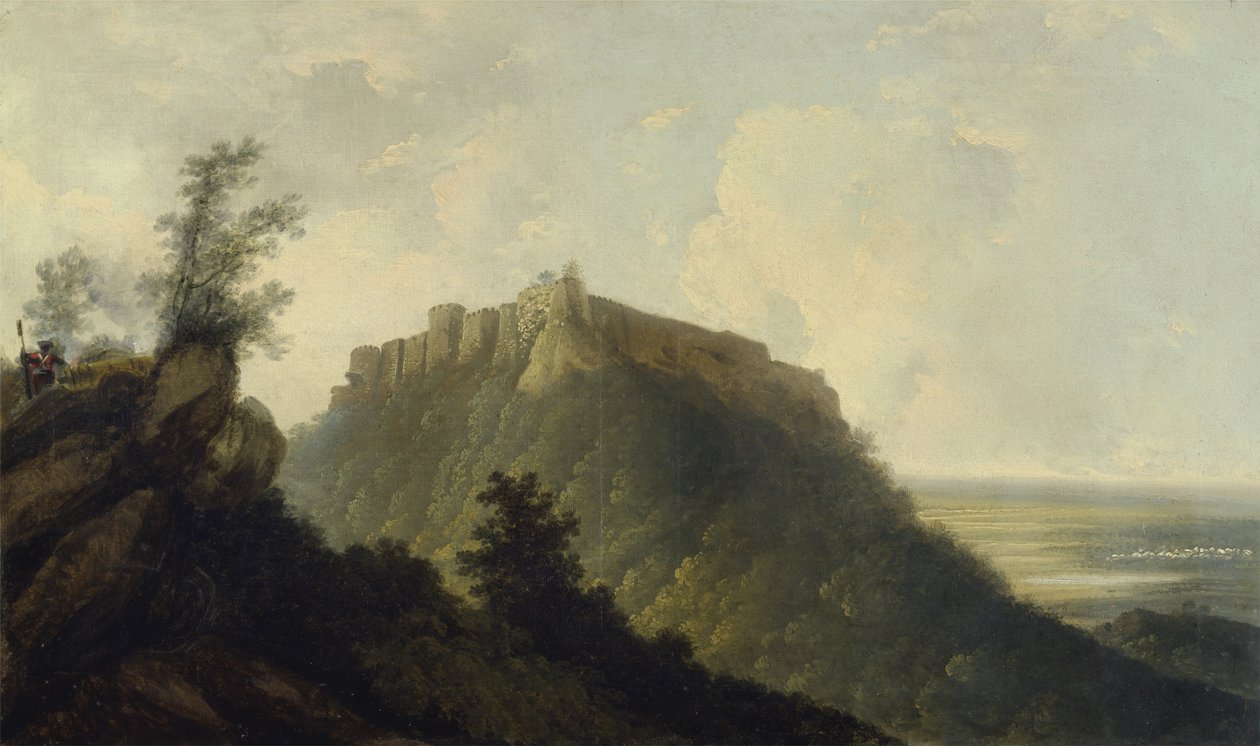 बिदजेगुर का किला, c.1784 (कैनवास पर तेल) (150249 भी देखें) द्वारा विलियम होजेस