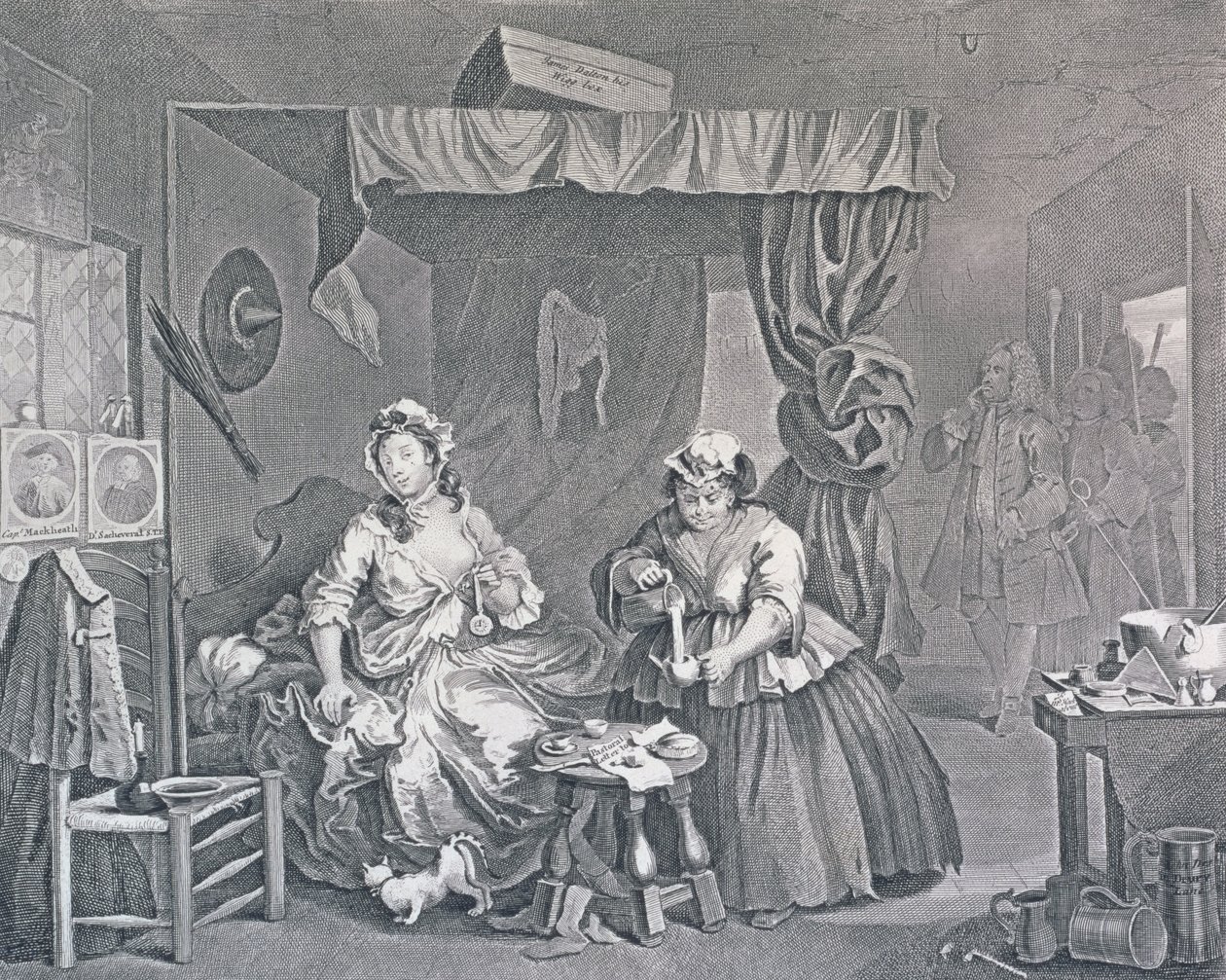 एक हरलोट की प्रगति, प्लेट तीन: एक मजिस्ट्रेट द्वारा नियुक्त, 1732 (नक़्क़ाशी और उत्कीर्णन) द्वारा विलियम होगार्थ