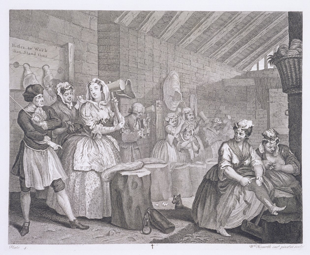 लंदन में 1820-22 में प्रकाशित &39;द ओरिजिनल एंड जेनुइन वर्क्स ऑफ़ विलियम हॉगर्थ&39; से एक हरलोट की प्रगति द्वारा विलियम होगार्थ