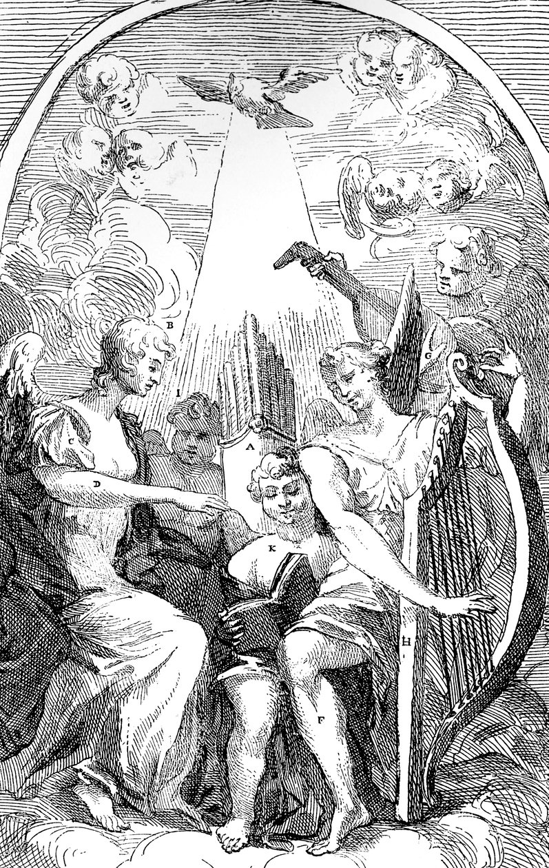 सेंट क्लेमेंट डेंस चर्च, वेस्टमिंस्टर, 1725 में कैंट द्वारा अल्टार-पीस पर एक व्यंग्य द्वारा विलियम होगार्थ