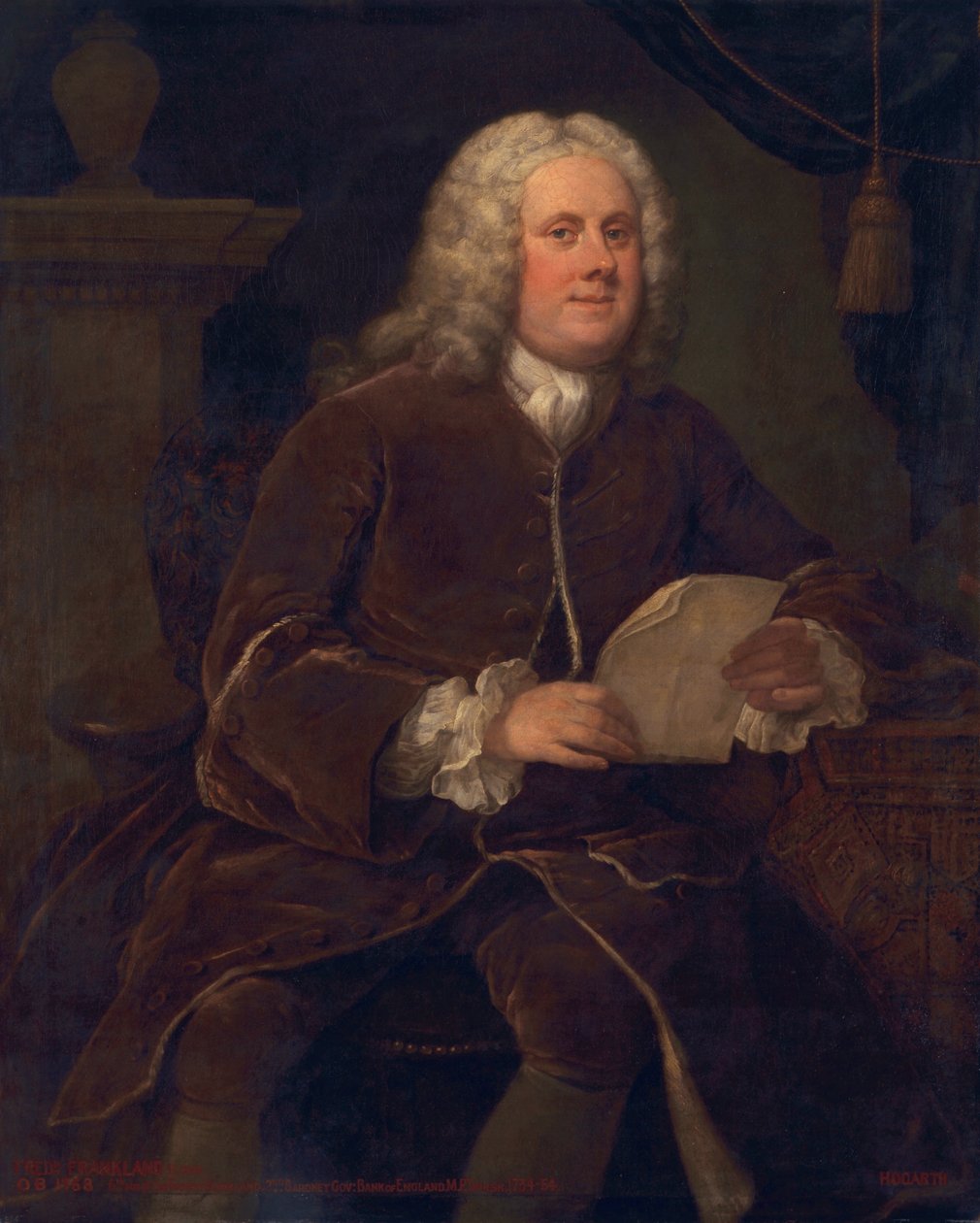 फ्रेडरिक फ्रैंकलैंड, c.1739-40 द्वारा विलियम होगार्थ