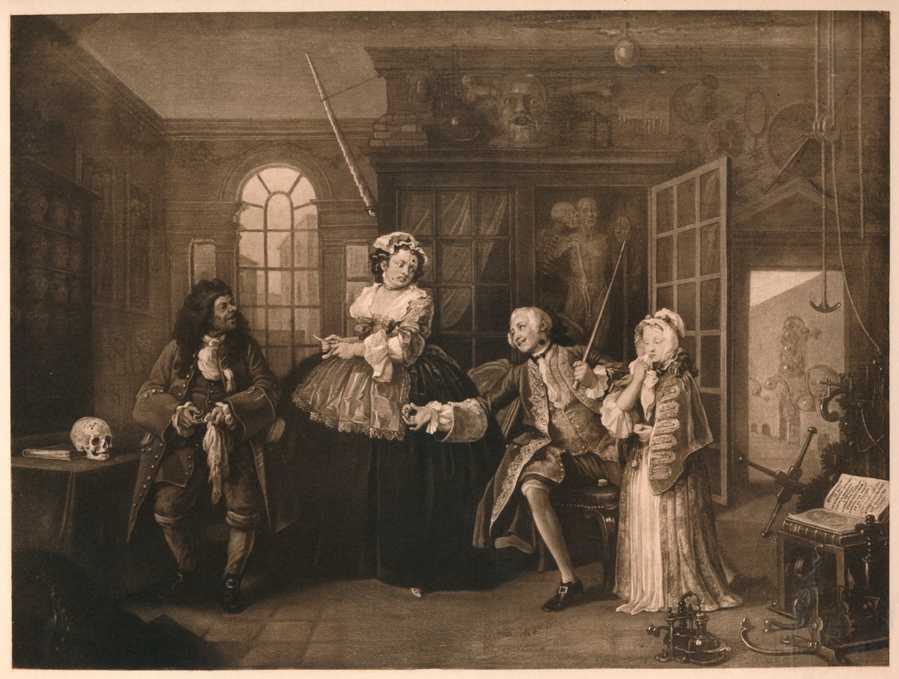 विवाह ए-ला-मोड: 3. निरीक्षण, c1743 द्वारा विलियम होगार्थ