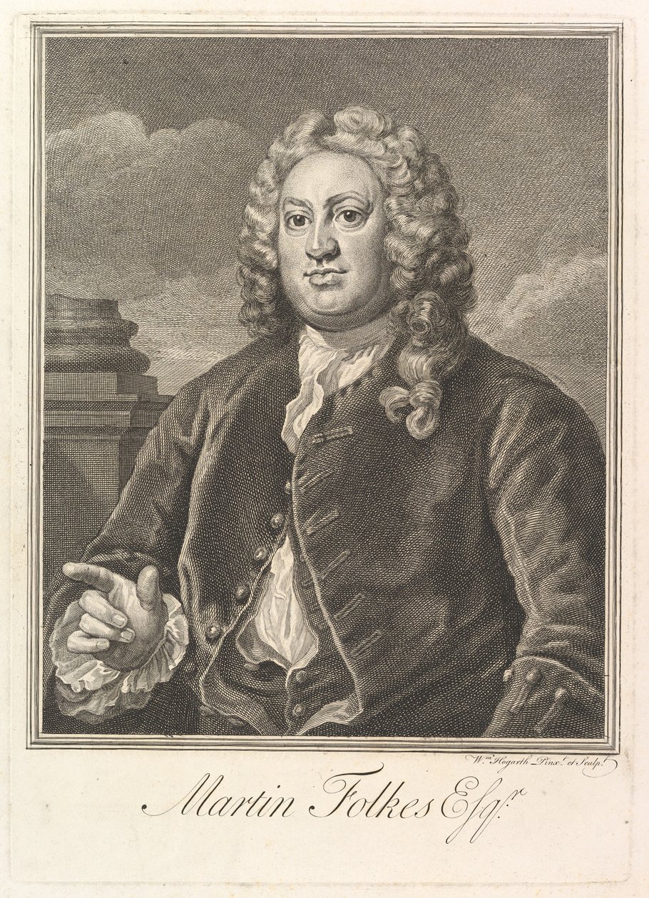 मार्टिन फोकस, 1742। द्वारा विलियम होगार्थ