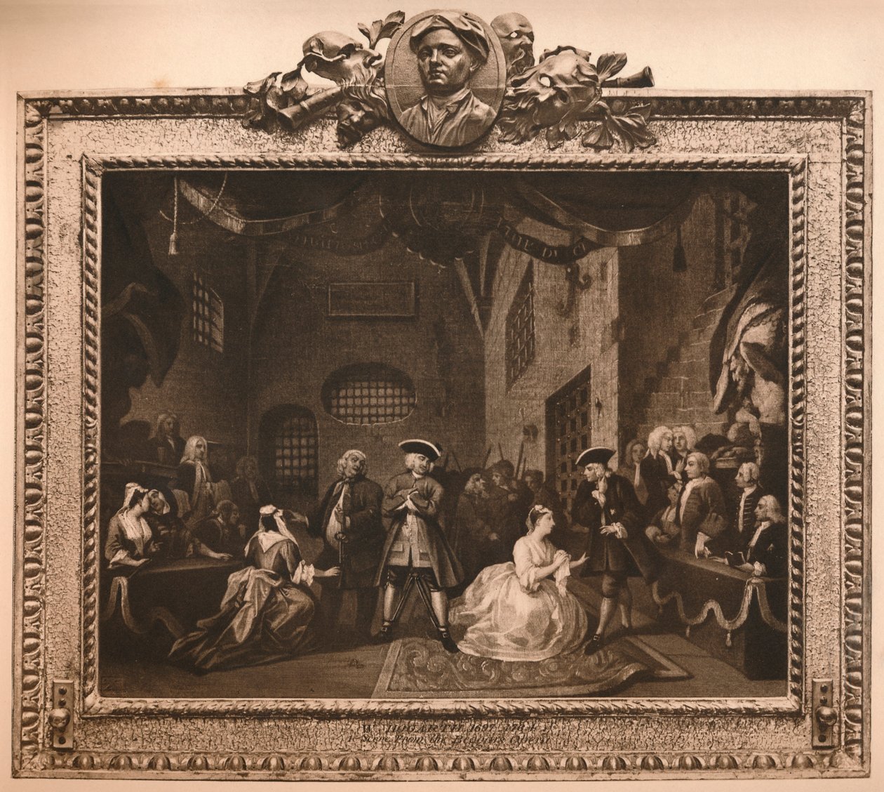 भिखारी ओपेरा VI, 1731 से दृश्य द्वारा विलियम होगार्थ