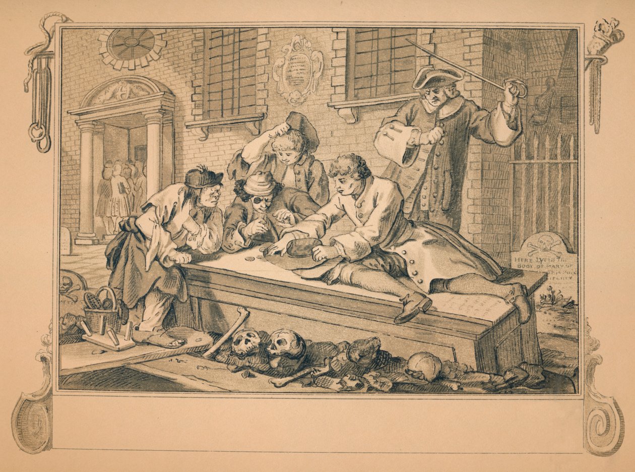 उद्योग और आलस्य के लिए स्केच - प्लेट III, 1747 द्वारा विलियम होगार्थ
