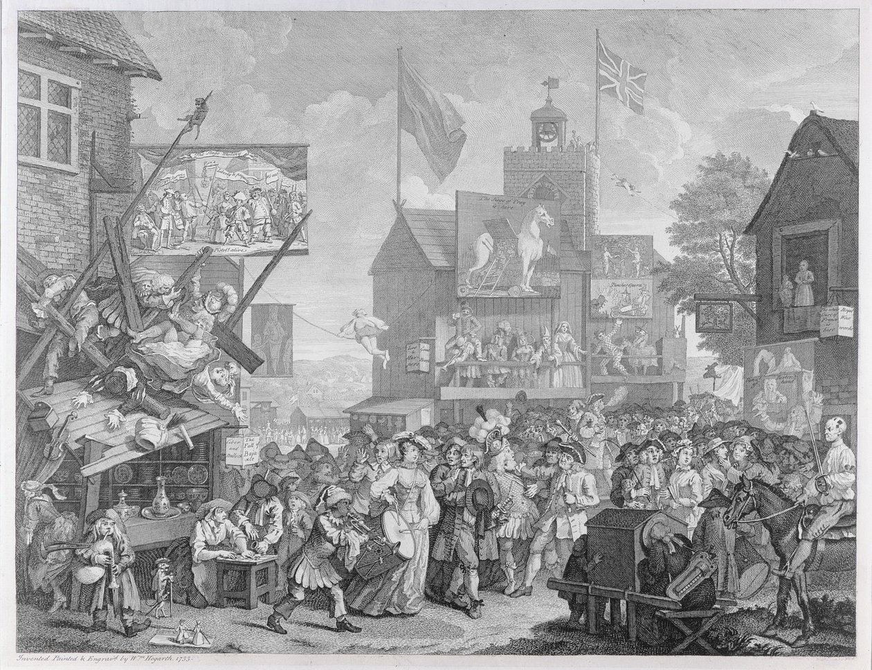 साउथवार्क फेयर, 1733 द्वारा विलियम होगार्थ