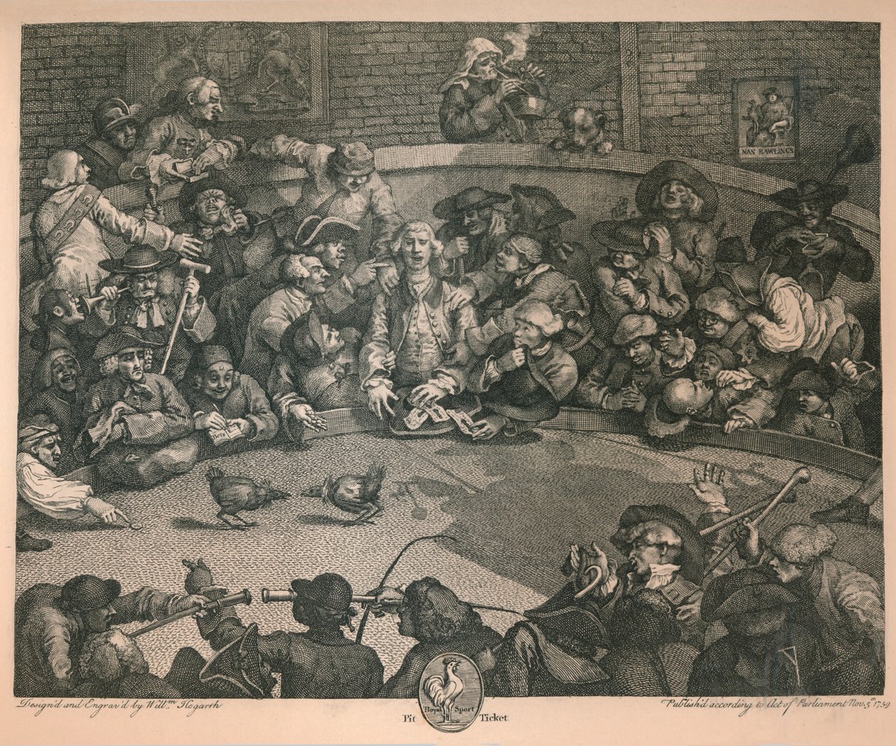 द कॉक-पिट, 1759। द्वारा विलियम होगार्थ