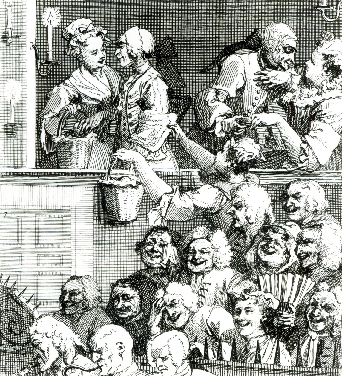 द लाफिंग ऑडियंस, 1733 द्वारा विलियम होगार्थ