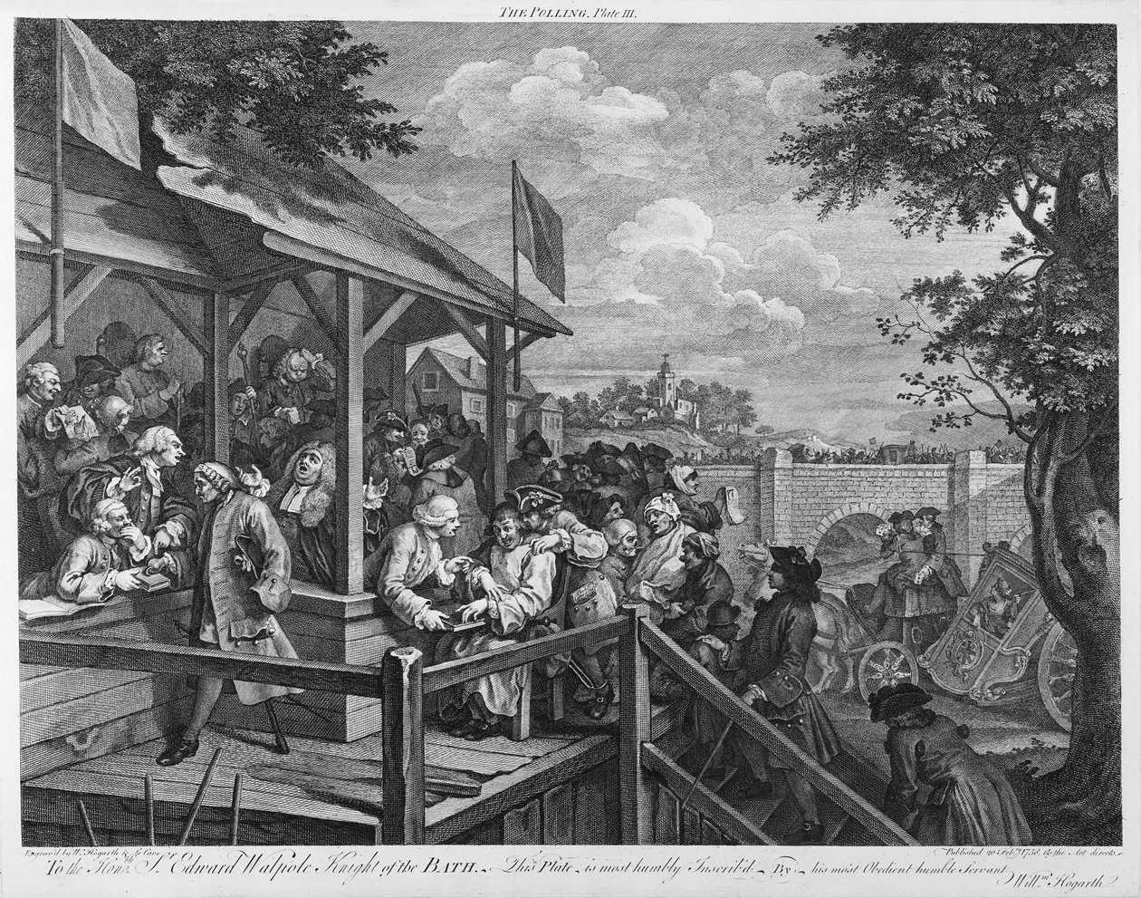मतदान, 1758 द्वारा विलियम होगार्थ