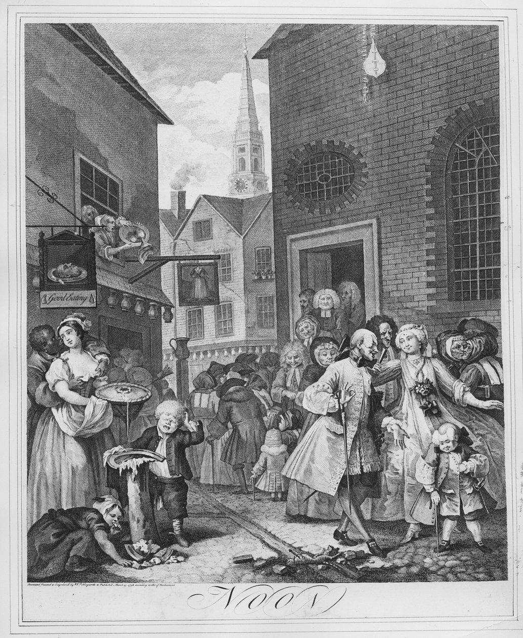 टाइम्स ऑफ़ द डे, 1738 द्वारा विलियम होगार्थ