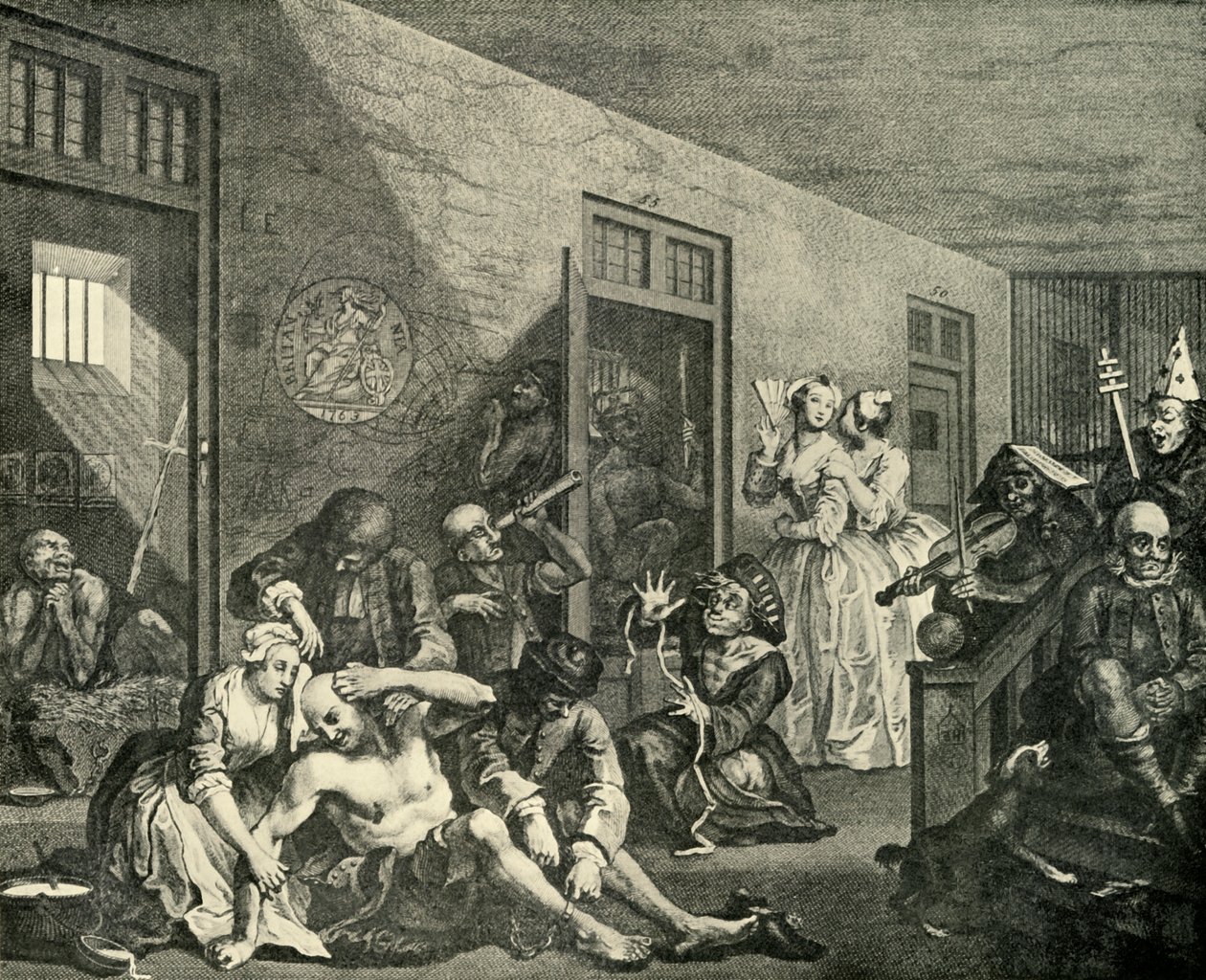 पागल, 1733, 1925 का उपचार। द्वारा विलियम होगार्थ