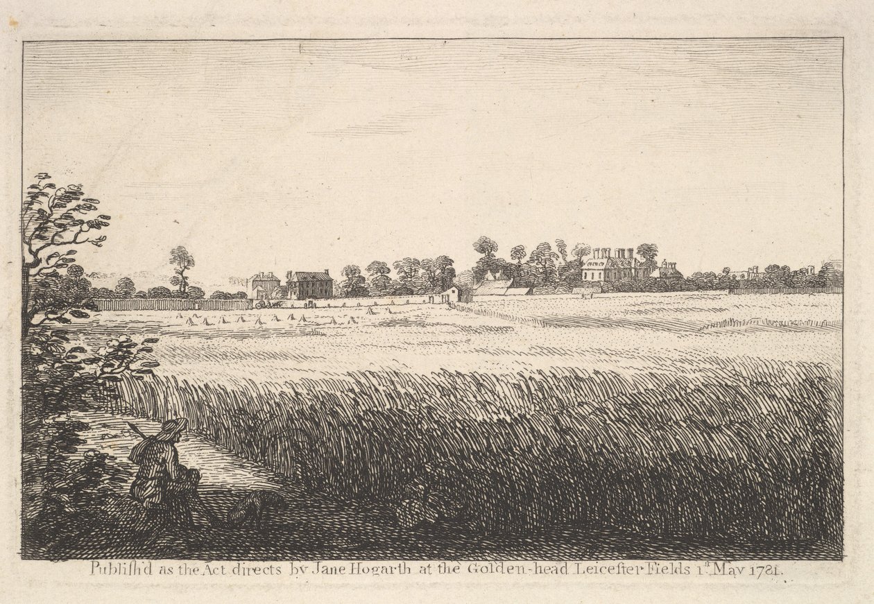 रैनबिस हाउस का दृश्य, 1 मई, 1781। द्वारा विलियम होगार्थ