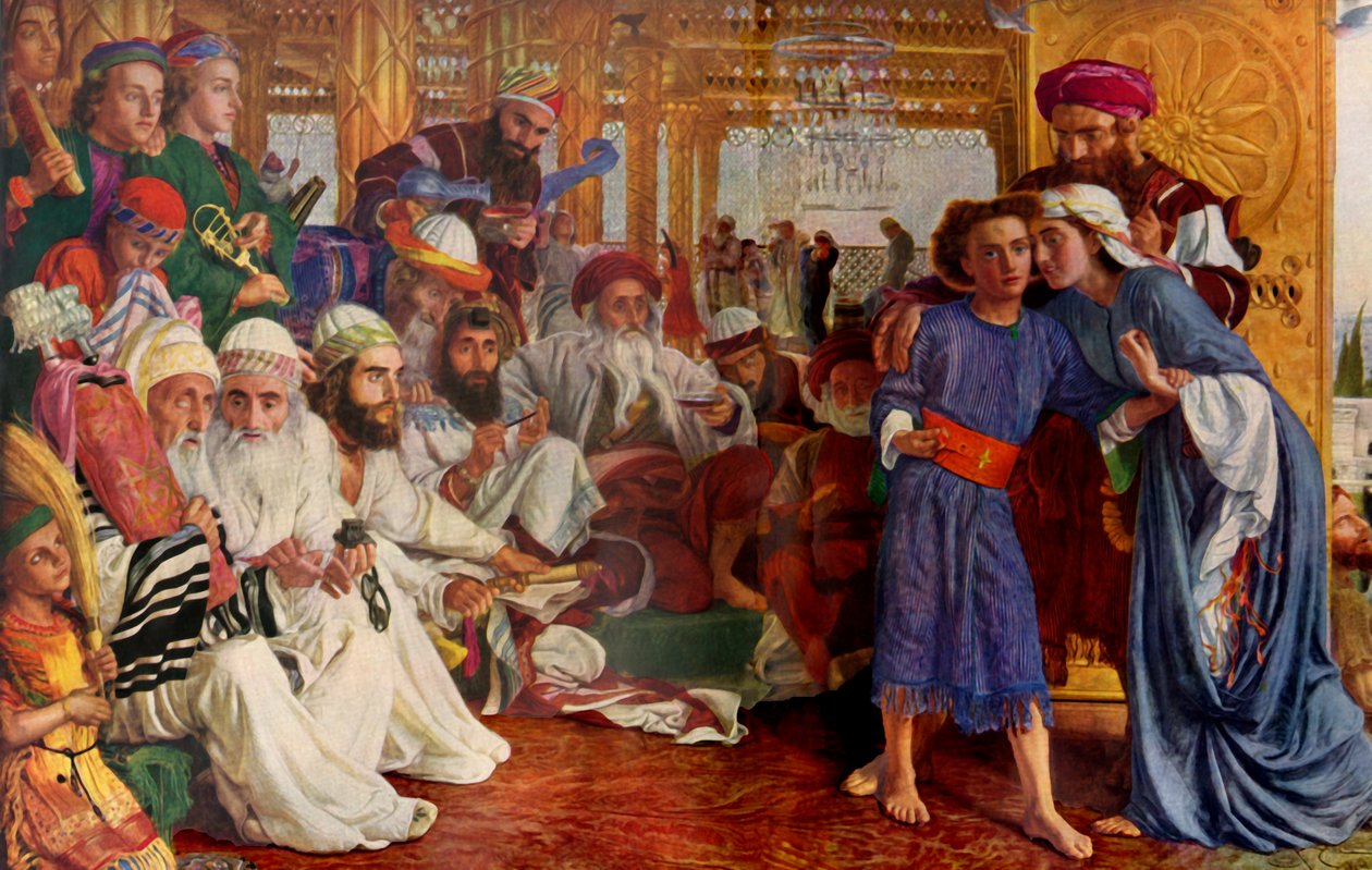 1854-1855, 1936 में मंदिर में तारणहार की खोज। द्वारा विलियम होल्मन हंट