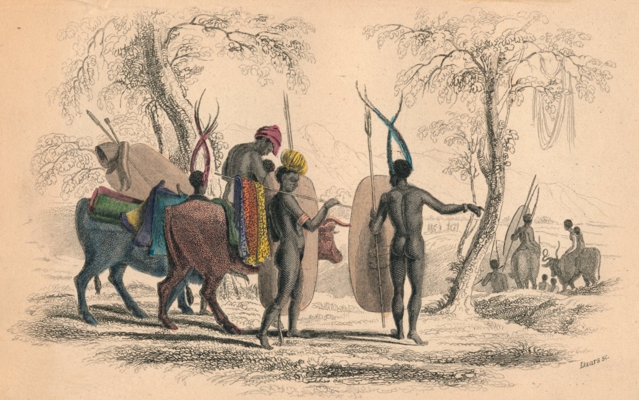 कैफ़रियन परिवार यात्रा, c1830s। द्वारा विलियम होम लिज़र
