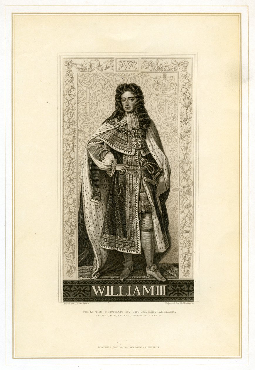 विलियम III, इंग्लैंड के राजा, स्कॉटलैंड और आयरलैंड, 19 वीं शताब्दी। द्वारा विलियम होम लिज़र