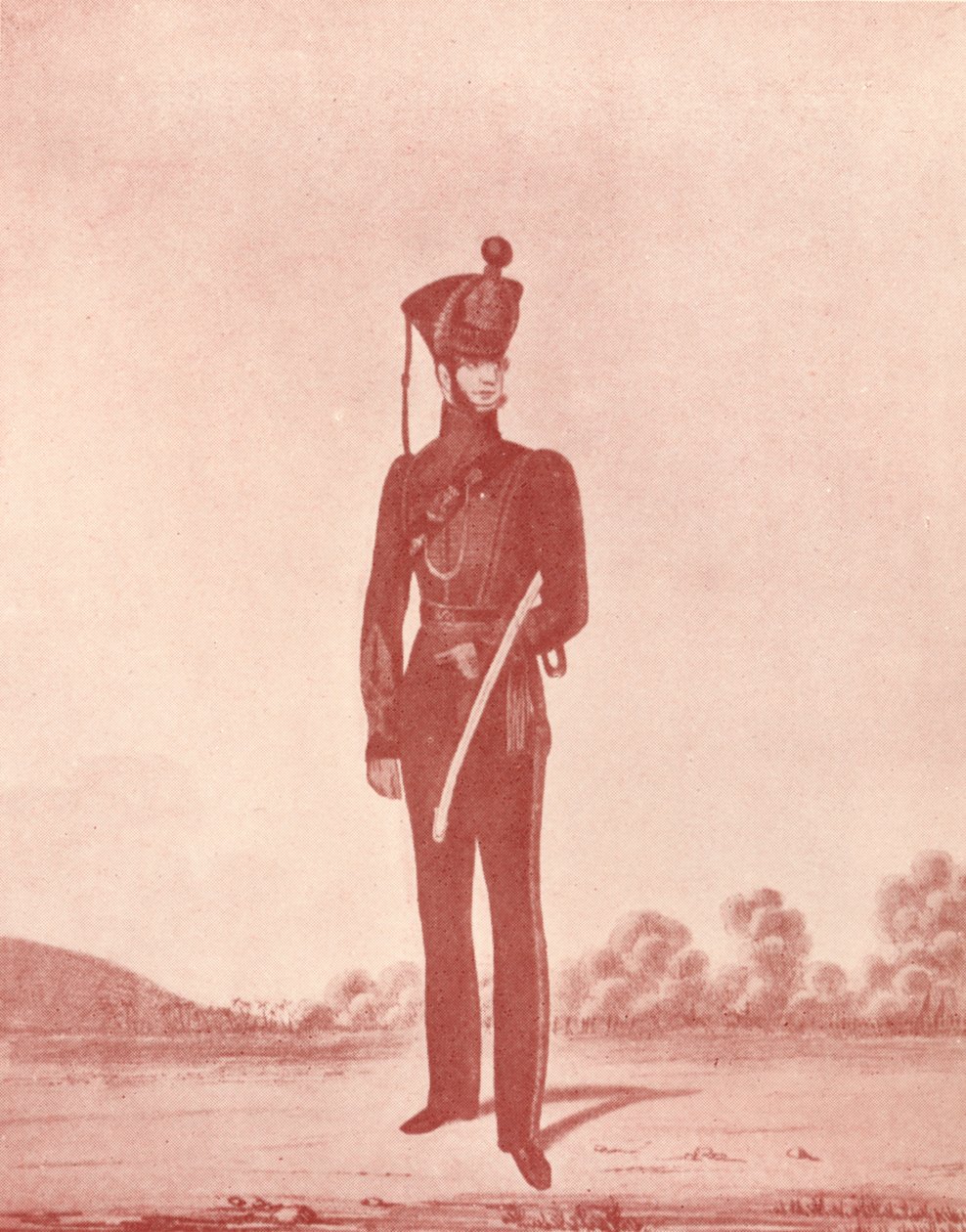 मद्रास आर्मी राइफल्स के अधिकारी, c1837-1843, 1909 द्वारा विलियम हन्सले