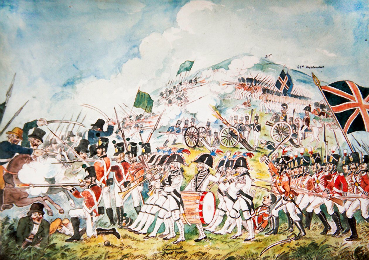 1798 के विनेगर हिल की लड़ाई में रानी की खुद की रॉयल डबलिन मिलिशिया लड़ाई में गई द्वारा विलियम द्वितीय सदलर