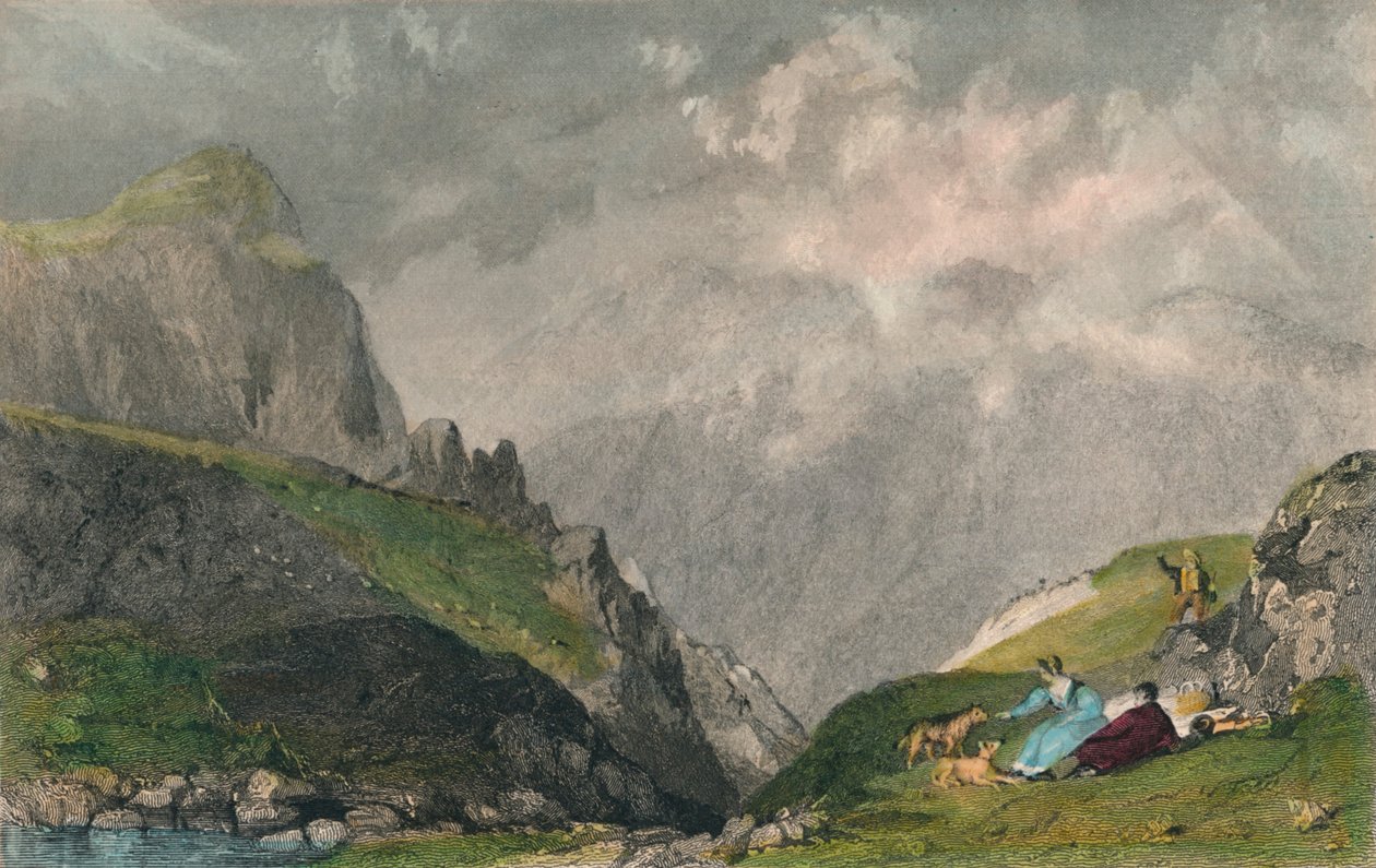 लैंगडेल पाइक्स से देखें, बोफेल की ओर देखते हुए, वेस्टमोरलैंड, 1835 द्वारा विलियम केल्सालु