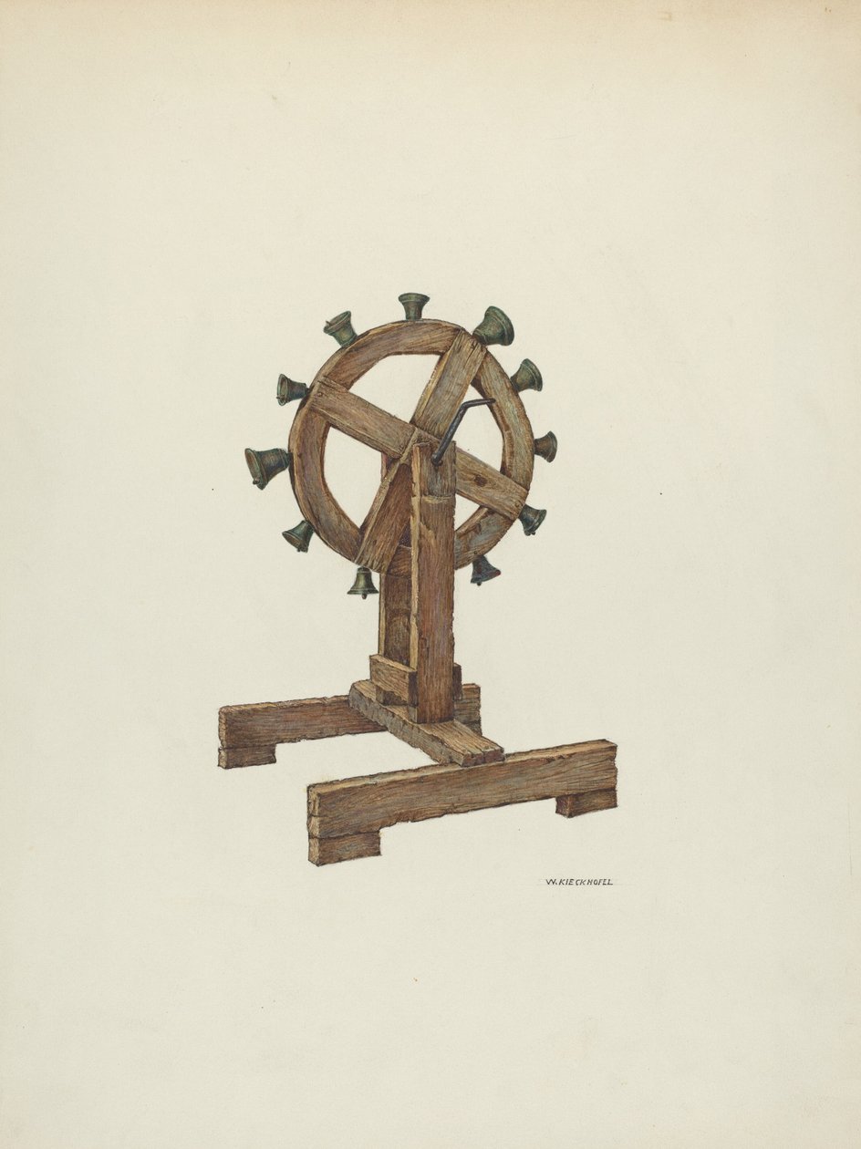 व्हील पर वेदी की झंकार, c. 1941. द्वारा विलियम कीकहोफेल