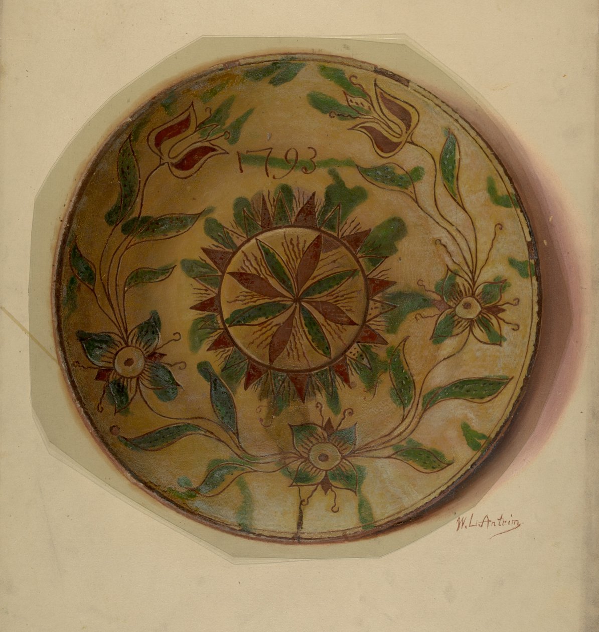 पा. जर्मन डिश, सी. 1936. द्वारा विलियम एल एंट्रीम