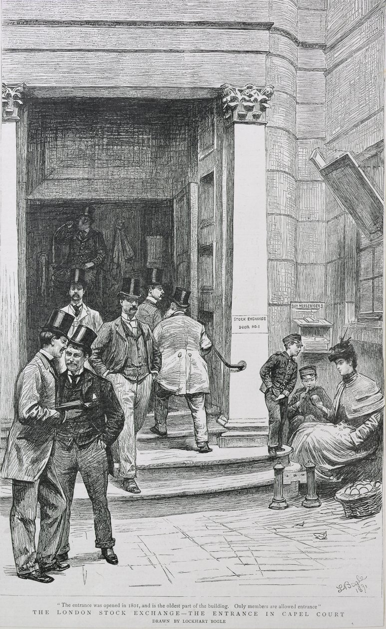 कैपेल कोर्ट में स्टॉक एक्सचेंज प्रवेश, 1891 द्वारा विलियम लॉकहार्ट Bogle