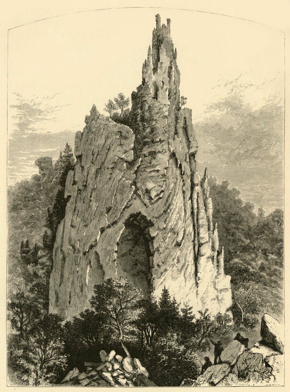 कैथेड्रल रॉक, 1872। द्वारा विलियम लुडवेल शेपर्ड