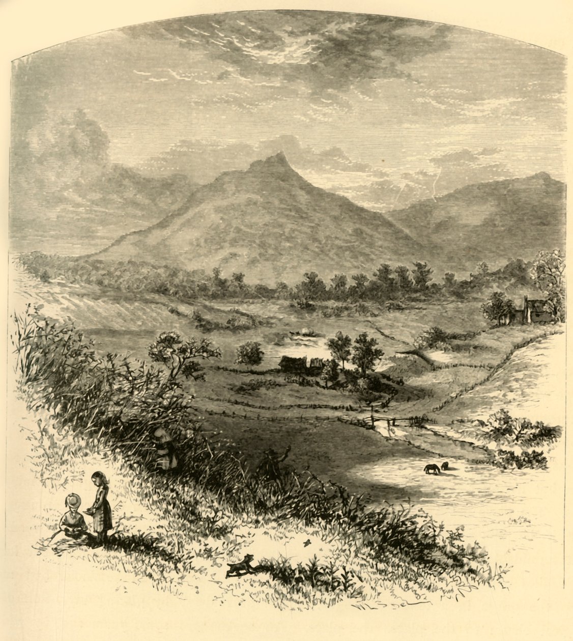 ऊदबिलाव की चोटियाँ, 1872। द्वारा विलियम लुडवेल शेपर्ड