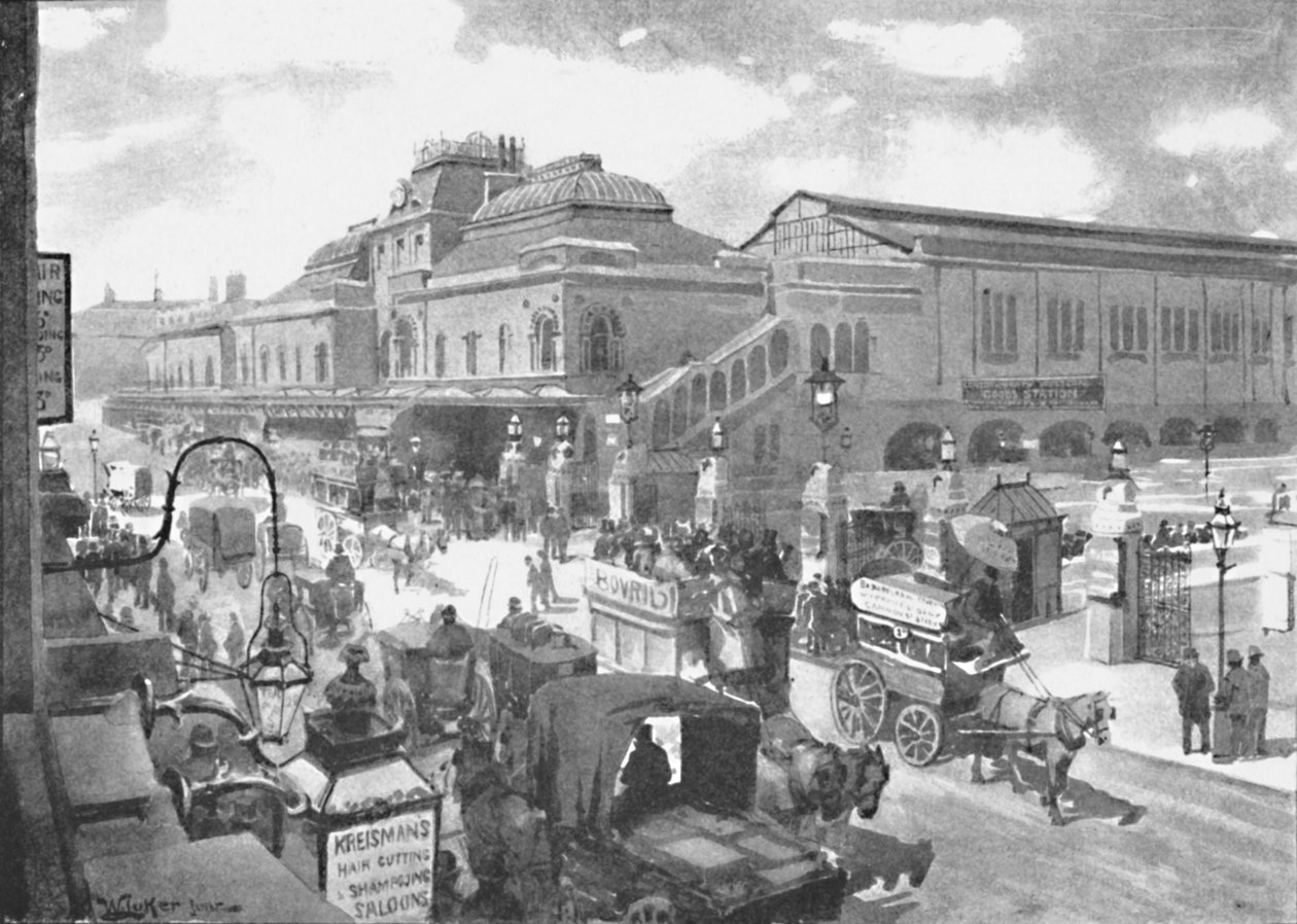 लिवरपूल स्ट्रीट स्टेशन, 1891 द्वारा विलियम लुकर