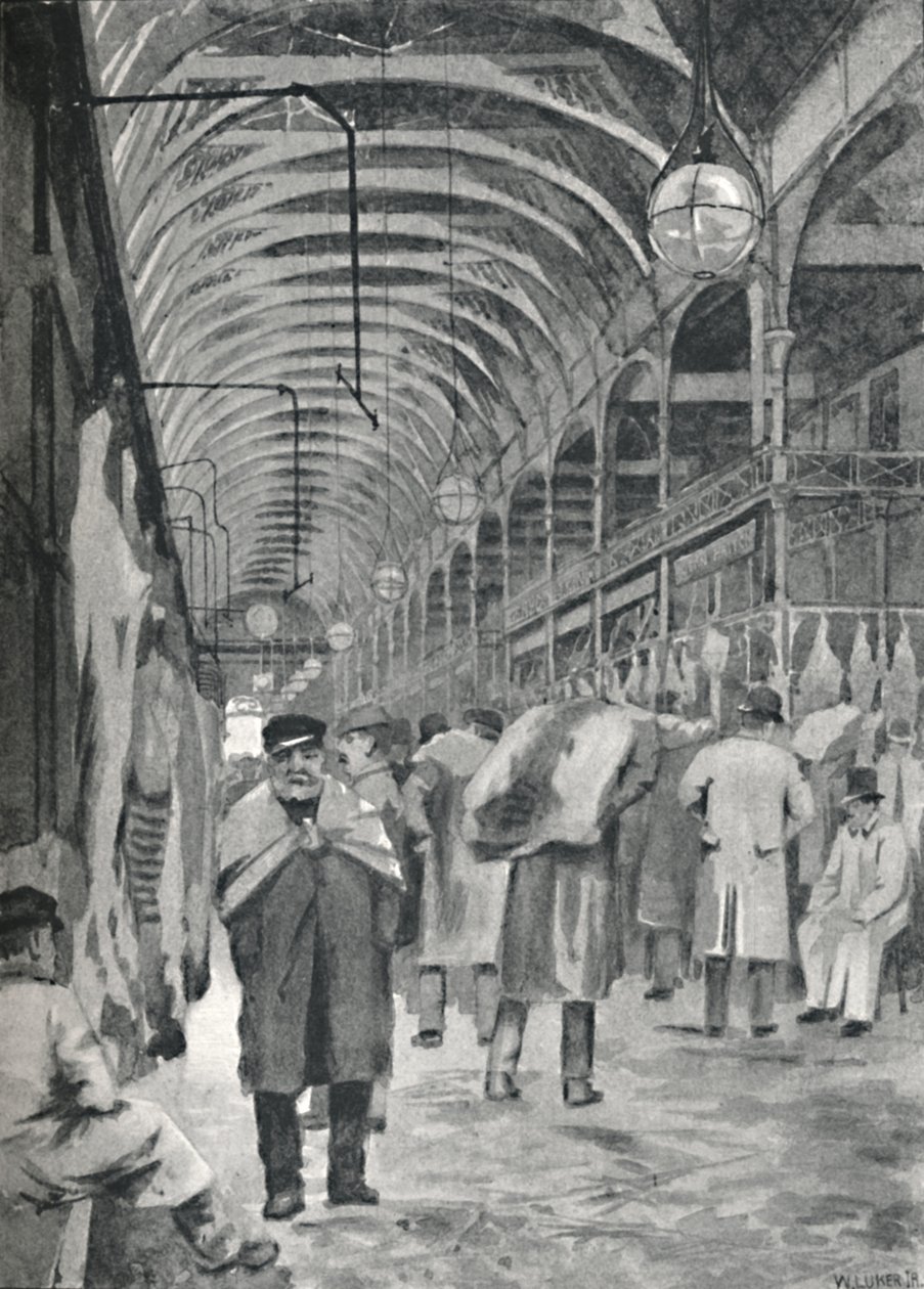 मेट्रोपॉलिटन मीट मार्केट, स्मिथफील्ड, 1891 द्वारा विलियम लुकर