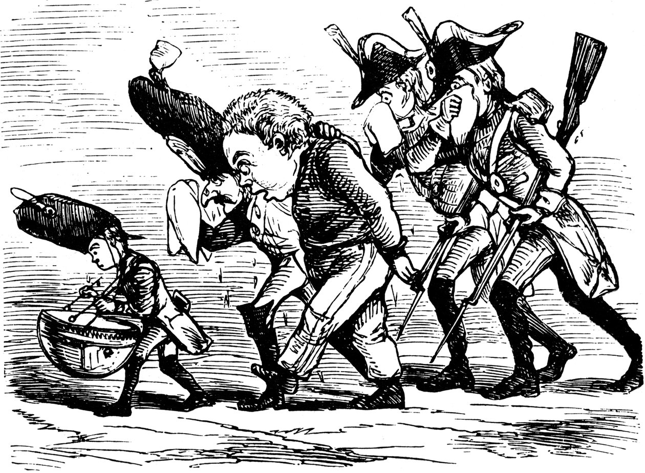 विलियम ठाकरे की 1855 की पुस्तक द रोज़ एंड द रिंग से चित्रण। द्वारा विलियम मेकपीस ठाकरे