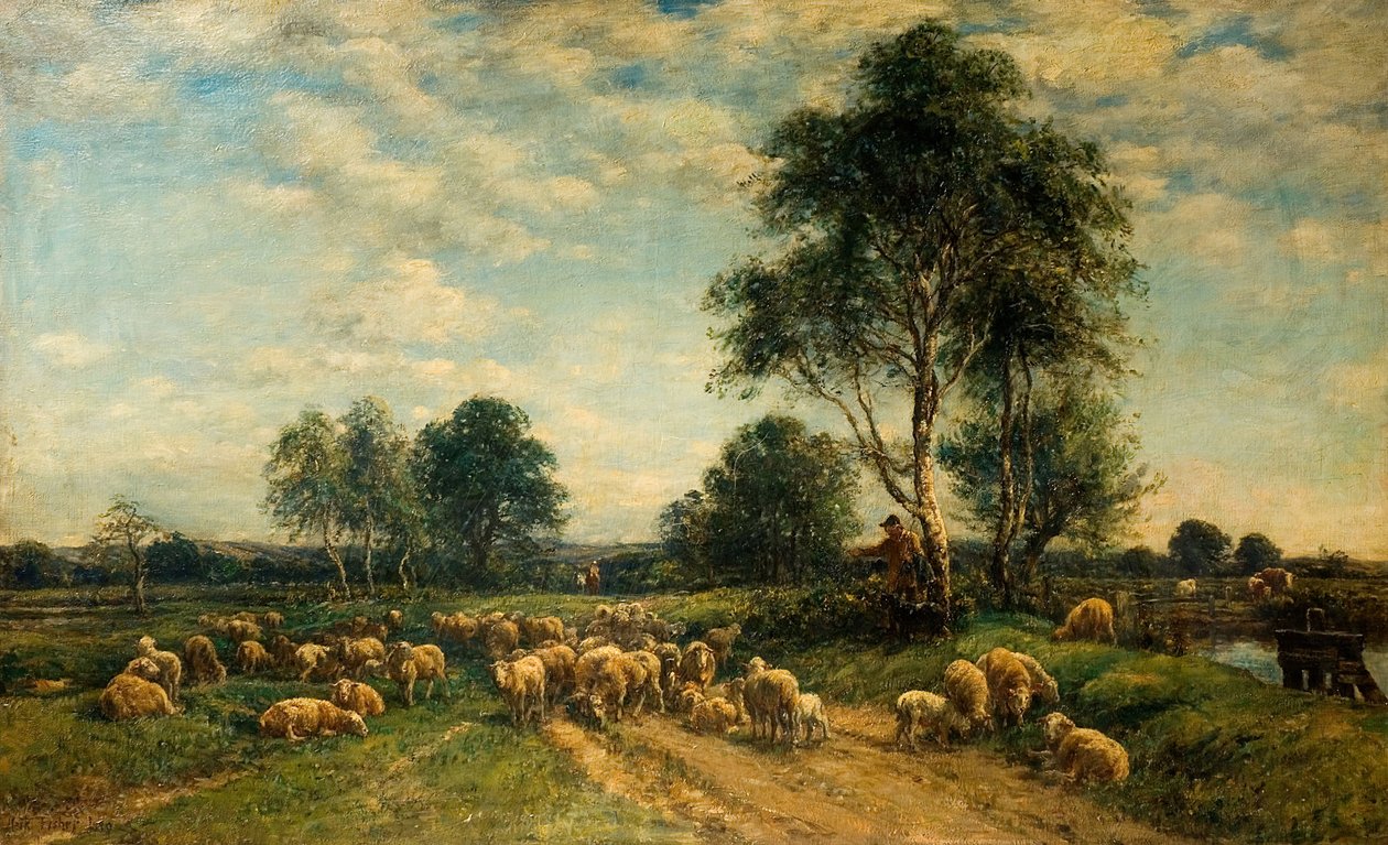द हॉल्ट, 1880। द्वारा विलियम मार्क फिशर