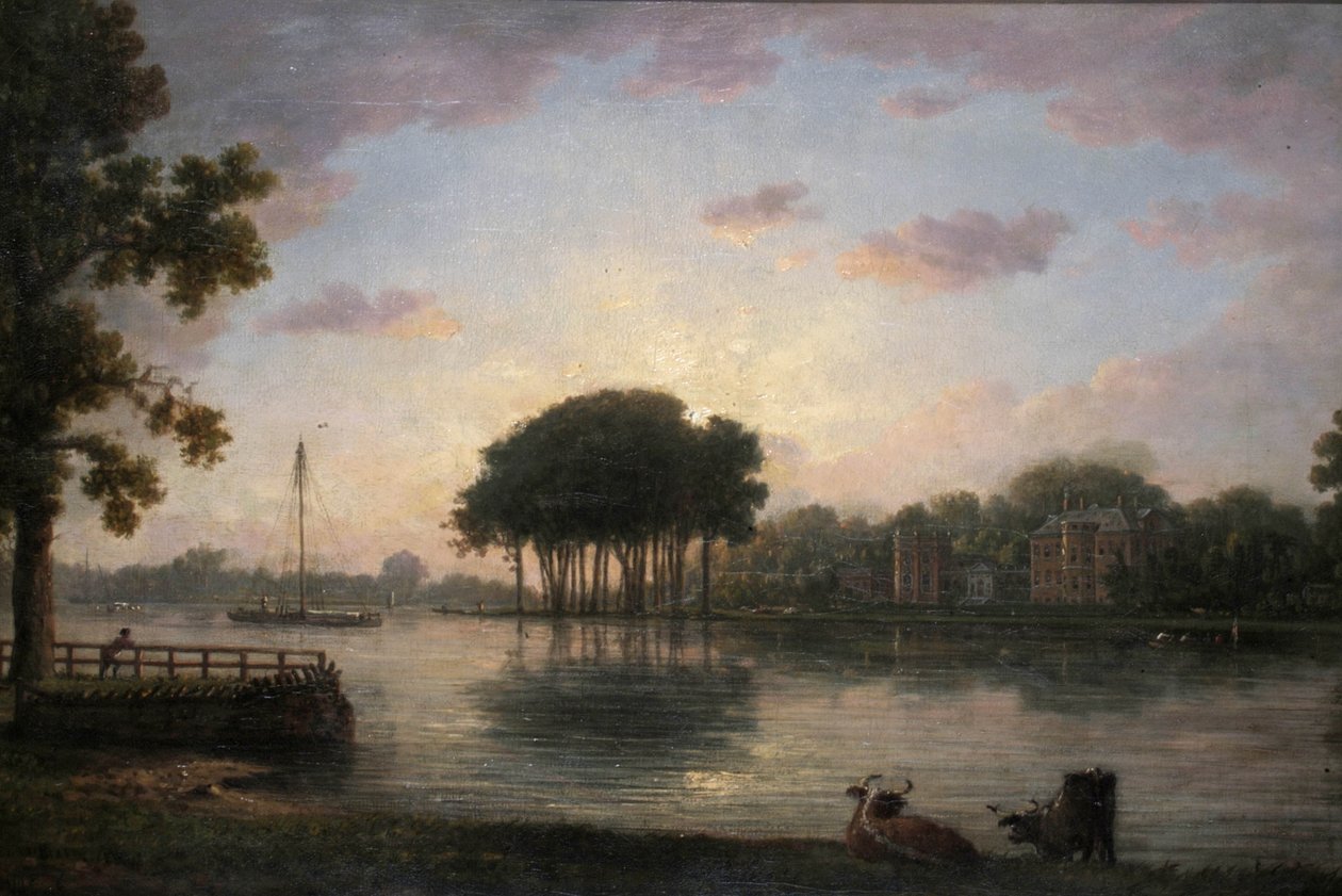 ऑरलियन्स हाउस, ट्विकेनहैम, मिडिलसेक्स, c.1800 द्वारा विलियम मार्लो