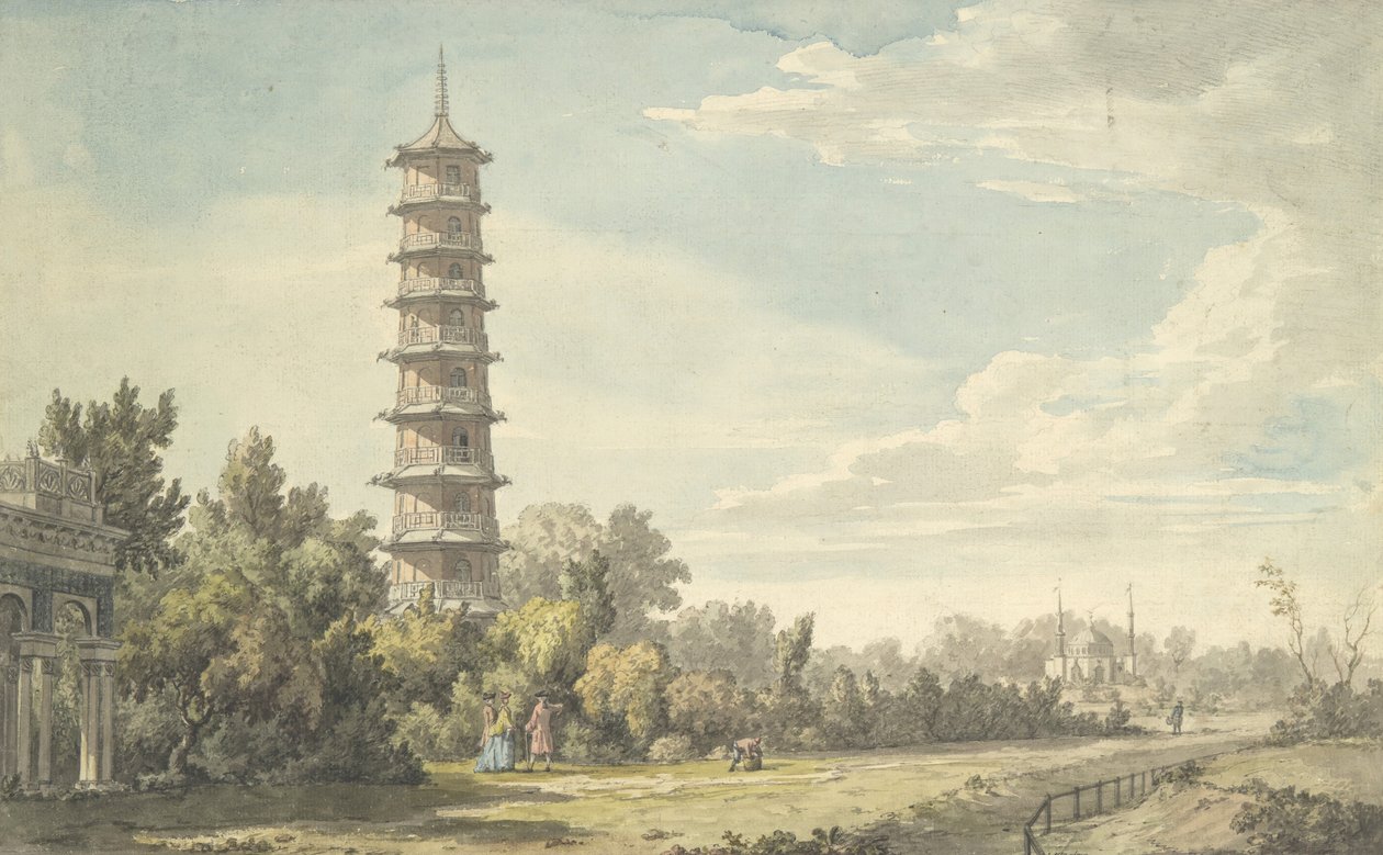 केव, 1763 में जंगल का दृश्य। द्वारा विलियम मार्लो