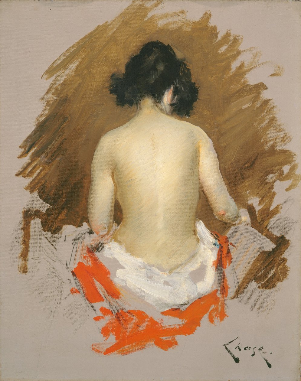 नग्न, सी. 1901. द्वारा विलियम मेरिट चेज़