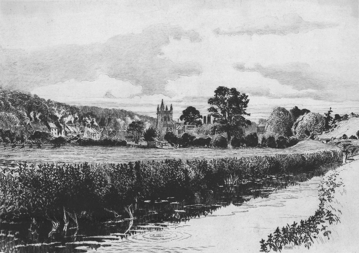 एमरशम और रिवर मिसबॉर्न, 1904। द्वारा विलियम मॉन्क