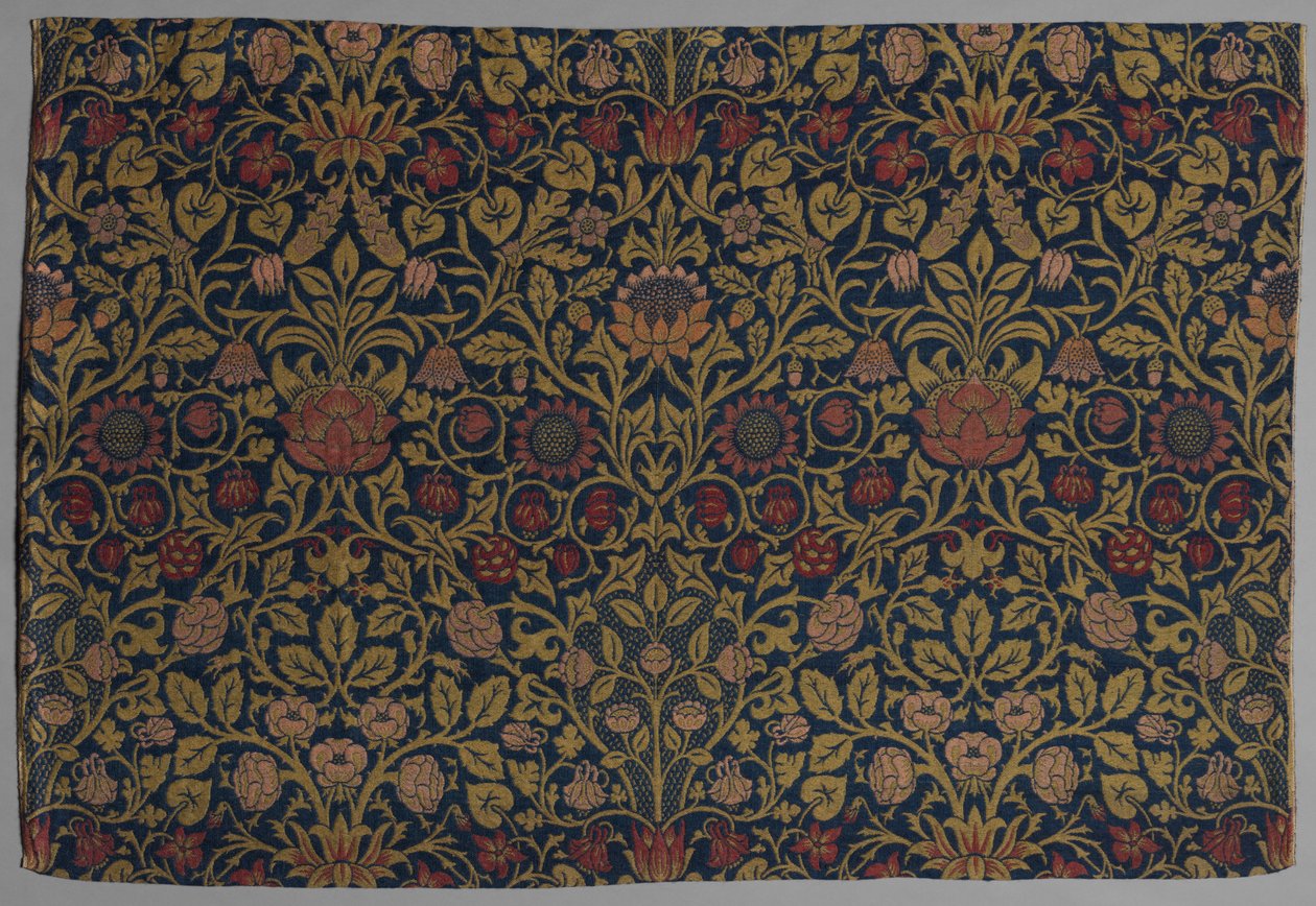 वायलेट और कोलंबिन, 1883। द्वारा विलियम मॉरिस