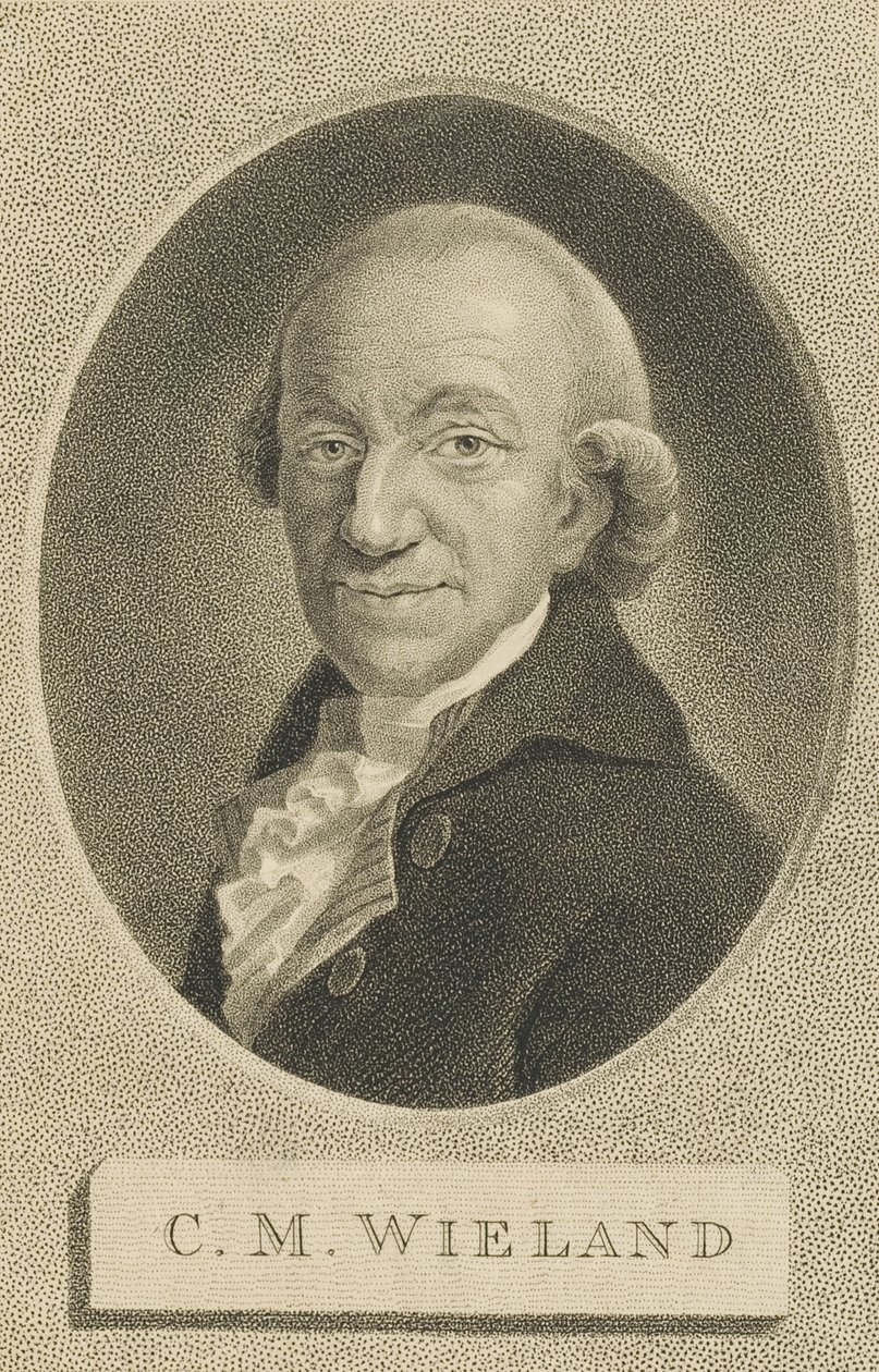 कवि और लेखक क्रिस्टोफ़ मार्टिन विएलैंड 1733-1813, 1800 का चित्र। द्वारा विलियम नट्टर